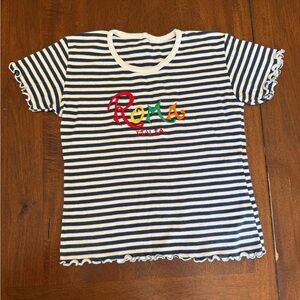 Striped Kids Shirt with Colorful Print
